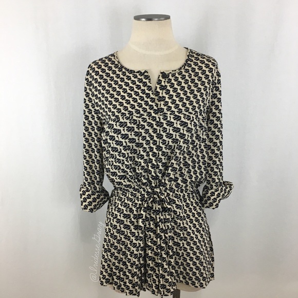 Anthropologie Tops - Anthropologie- Maeve Selva Neutral Print Tunic M